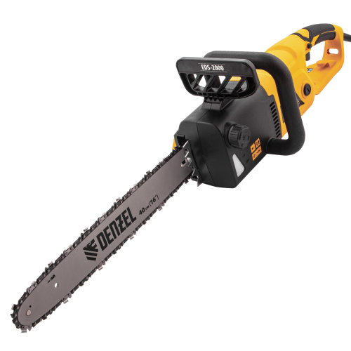Пила цепная электрическая EDS-2000, 2 кВт,продольная, шина 40 см, шаг 3/8, паз 1.3 мм, 56 звеньев Denzel купить в Москве с доставкой по всей России | ProtosMarket.ru