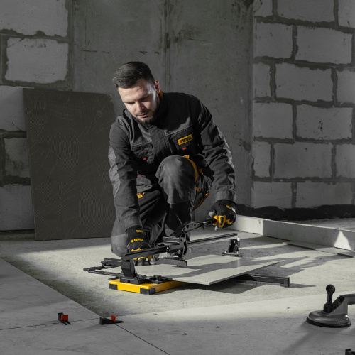 Плиткорез рельсовый 600х16мм, каретка на подш., стальная станина, усил. рукоятка-пенал Denzel по ценам производителя в Казани с доставкой по всей России