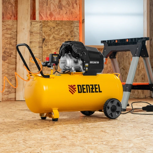 Компрессор воздушный DKV2200/100, Х-PRO 2.2 кВт, 400 л/мин, 100л Denzel купить в Москве с доставкой по всей России | ProtosMarket.ru