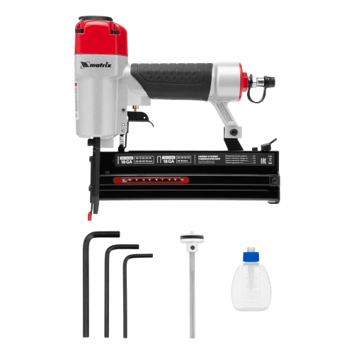 Нейлер-степлер пневматический 2 в 1, гвозди 18GA длина 10-50 мм, скобы 18GA длина 25-40 мм Matrix купить в Москве с доставкой по всей России | ProtosMarket.ru