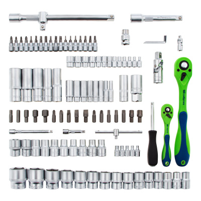 Набор инструментов 108 предметов, CrV, 1/2", 1/4" Сибртех купить в Москве с доставкой по всей России | ProtosMarket.ru