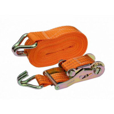 Ремень стяжной  5 / 10 тн, РС 6 м x 75 мм, полиэстер, с крюками, храповиком | СибТаль купить в Москве с доставкой по всей России | ProtosMarket.ru