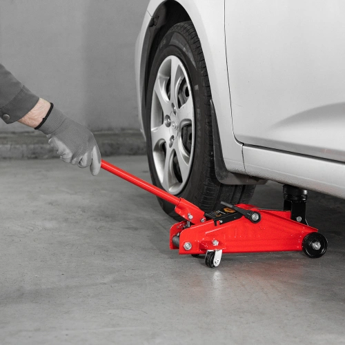 Домкрат гидравлический подкатной, 2 т, h подъема 140-285 мм, в пластиковом кейсе, compact Sparta купить в Москве с доставкой по всей России | ProtosMarket.ru