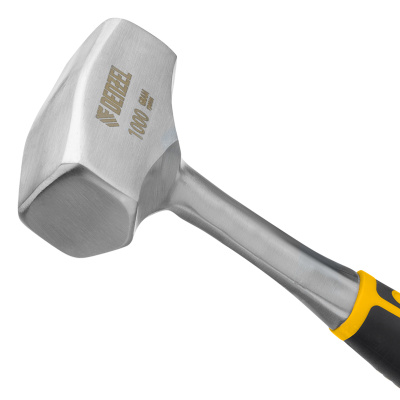 Кувалда 1 кг, цельнометаллическая, двухкомпонентная рукоятка Denzel купить в Москве с доставкой по всей России | ProtosMarket.ru