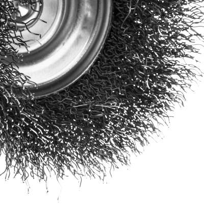 Щетка для дрели, 75 мм, Чашка, со шпилькой, нержавеющая витая проволока Denzel по ценам производителя в Казани с доставкой по всей России