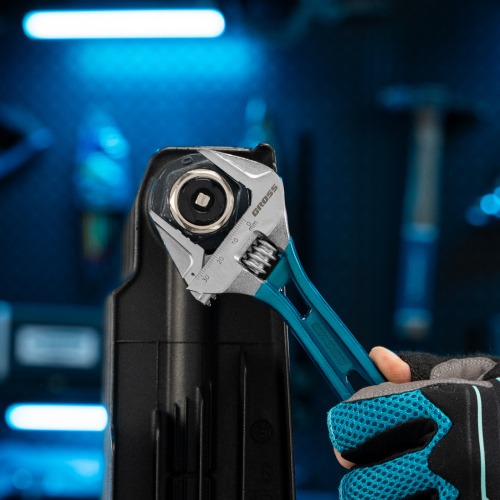 Ключ разводной 200 мм, CrV, облегченный Gross купить в Москве с доставкой по всей России | ProtosMarket.ru