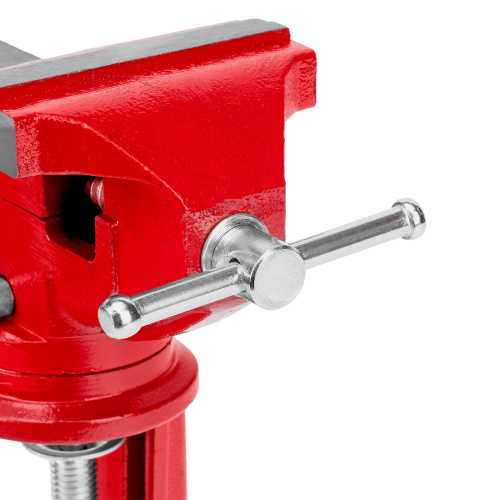 Тиски слесарные, 80 мм, настольные, поворотные, c наковальней MTX по ценам производителя в Казани с доставкой по всей России