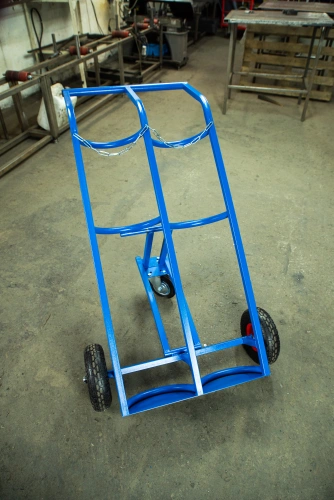 Тележка для газовых баллонов TOR ГБ-2, 2 баллона (250 пневмо колеса + 160 поворотное) купить в Москве с доставкой по всей России | ProtosMarket.ru