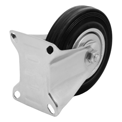 Колесо неповоротное D 125 мм, крепление  платформенное Сибртех купить в Москве с доставкой по всей России | ProtosMarket.ru