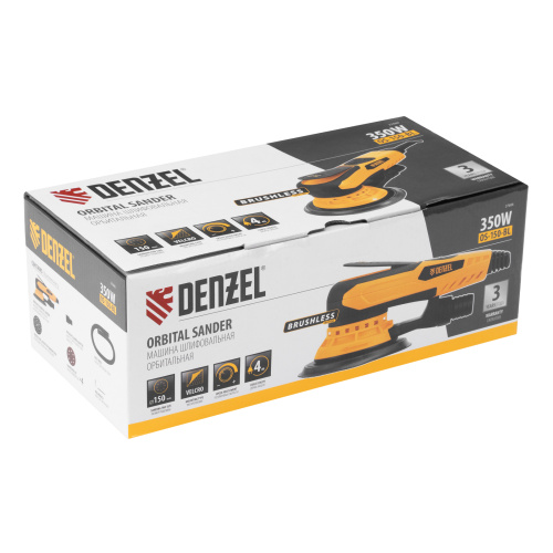 Машина шлифовальная орбитальная бесщет OS-150-BL, 350 Вт, 4000-10000 об/мин Denzel по ценам производителя в Казани с доставкой по всей России