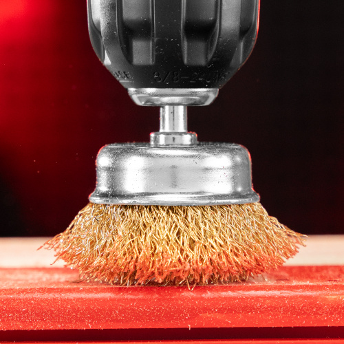 Набор щеток для дрели, 3 шт, 1 плоская, 50 мм, 2 "чашки", 25-50 мм, со шпильками Matrix по ценам производителя в Казани с доставкой по всей России