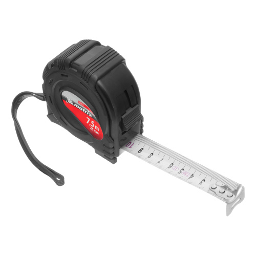 Рулетка Black,7,5 м х 25 мм,обрезиненный корпус Matrix купить в Москве с доставкой по всей России | ProtosMarket.ru