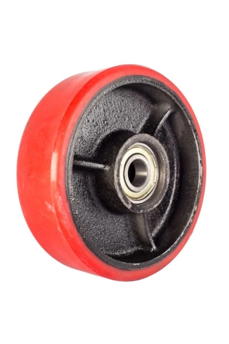 Колесо полиуретан 160х50 мм с подшипником для тележек гидравлических JC/DF-III/DB/BFC/AC(LH) купить в Москве с доставкой по всей России | ProtosMarket.ru