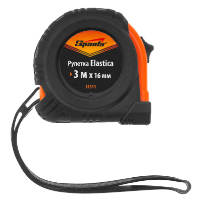 Рулетка Elastica,3 м х 16 мм,обрезиненный корпус Sparta по ценам производителя в Казани с доставкой по всей России