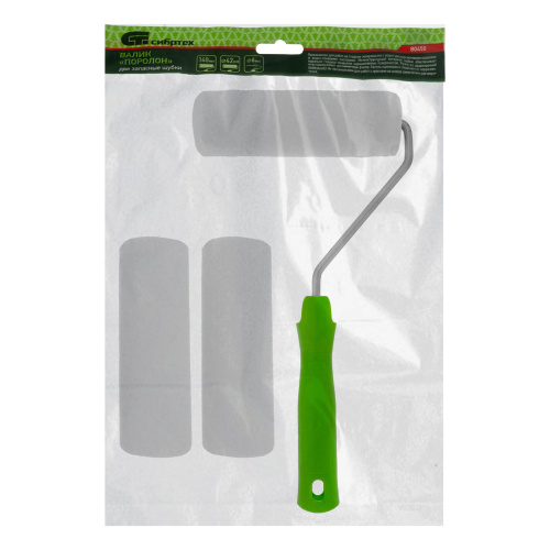 Валик "Поролон" с ручкой и 2 шубки 140 мм, D 42 мм, D ручки 6 мм Сибртех купить в Москве с доставкой по всей России | ProtosMarket.ru