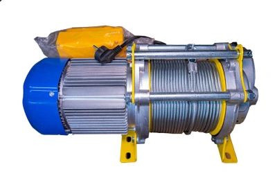 Лебедка электрическая  300/600кг  60/30м с канатом 220В 24м/мин алюминиевый корпус TOR KCD (TSA) по ценам производителя в Казани с доставкой по всей России