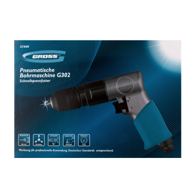 Дрель пневматическая G302, 3/8, 1800 об/мин, патрон 10 мм Gross купить в Москве с доставкой по всей России | ProtosMarket.ru