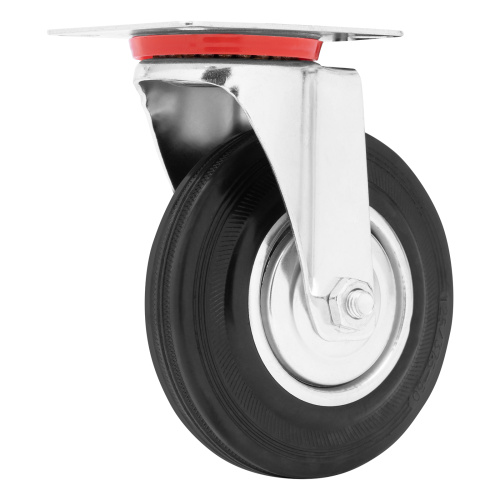 Колесо поворотное D 125 мм, крепление  платформенное Сибртех купить в Москве с доставкой по всей России | ProtosMarket.ru