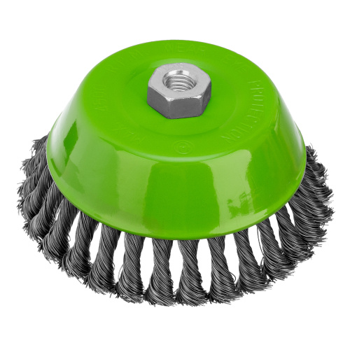 Щетка для УШМ, 150 мм, М14, "чашка", крученая проволока 0.5 мм Сибртех по ценам производителя в Казани с доставкой по всей России