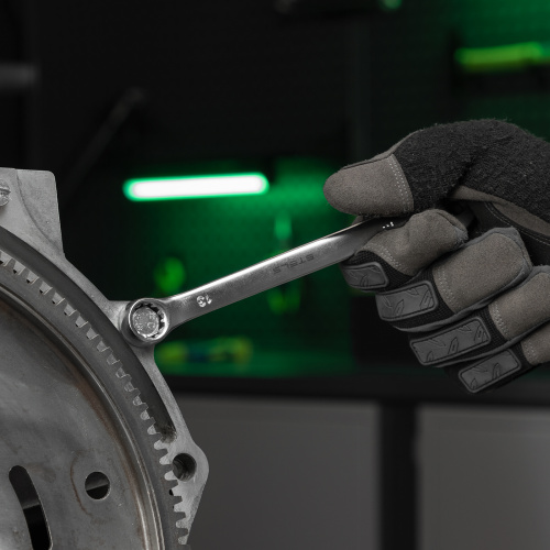 Набор ключей комбинированных 6-17 мм, 6 шт., CrV, матовый хром Stels купить в Москве с доставкой по всей России | ProtosMarket.ru