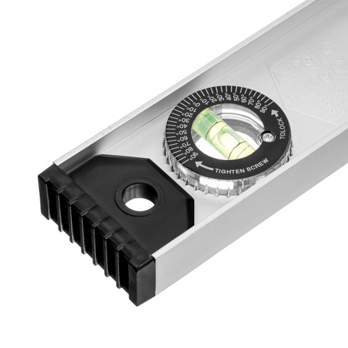 Уровень алюминиевый "Рельс", 800 мм, 3 глазка (1 поворотный) Matrix по ценам производителя в Казани с доставкой по всей России