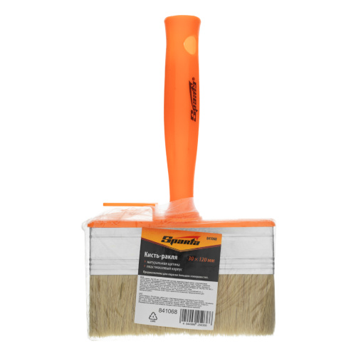 Кисть-ракля, 30х120 мм, натуральная щетина, пластмассовый корпус, пластмассовая ручка Sparta купить в Москве с доставкой по всей России | ProtosMarket.ru