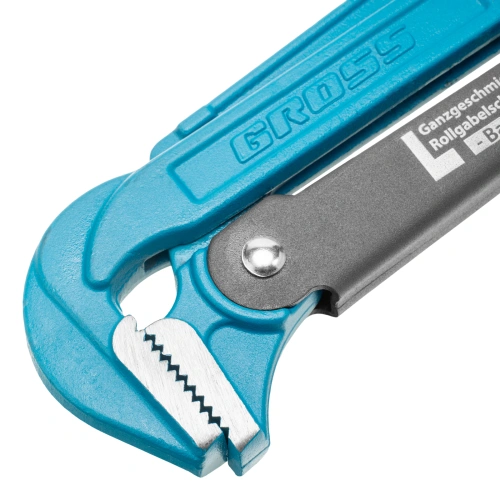 Ключ трубный рычажный 3, №4, цельнокованый, CrV, тип "L" Gross купить в Москве с доставкой по всей России | ProtosMarket.ru