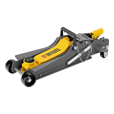 Домкрат гидравлический подкатной с фиксатором, 2,5 т, 85-385 мм Denzel по ценам производителя в Казани с доставкой по всей России