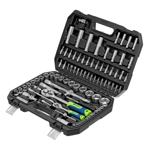 Набор инструментов, 1/2", 1/4", пластиковый кейс, 94 предмета// Сибртех по ценам производителя в Казани с доставкой по всей России