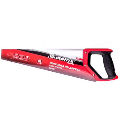 Ножовка по дереву, 400 мм, зуб 2D, каленый крупный зуб 5-6 TPI, двухкомпонентная рукоятка Matrix купить в Москве с доставкой по всей России | ProtosMarket.ru