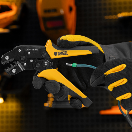 Клещи для обжима наконечников штыревых НШВ, НШВИ, НШВИ-2, 6-16 мм2 Denzel купить в Москве с доставкой по всей России | ProtosMarket.ru