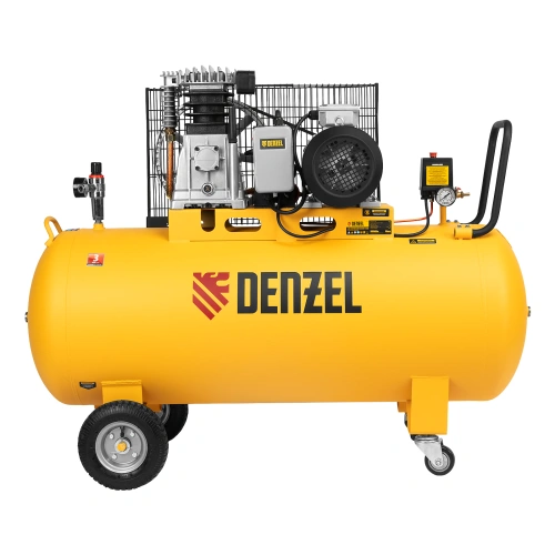 Компрессор воздушный BCI3000-T/200, ременный привод , 3.0 кВт, 200 литров, 530 л/мин Denzel купить в Москве с доставкой по всей России | ProtosMarket.ru
