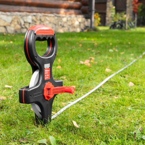 Рулетка геодезическая, 50 м х 12,5 мм, металлическая лента, открытый корпус Matrix купить в Москве с доставкой по всей России | ProtosMarket.ru