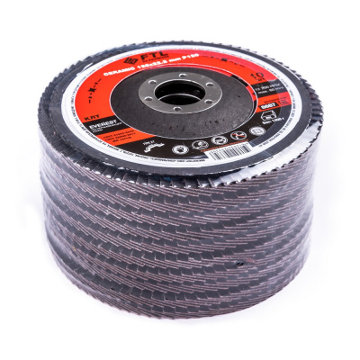 Круг лепестковый с керамическим абразивом для шлифования по нержавеющей стали FTL Everest 27 125 х 22,2 мм P120 по ценам производителя в Казани с доставкой по всей России