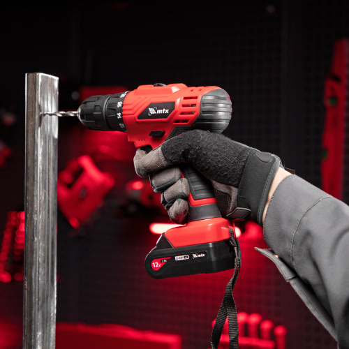Дрель-шуруповерт аккумуляторная MCDL-12-02, Li-Ion, 12 В, 2 акк. MTX по ценам производителя в Казани с доставкой по всей России