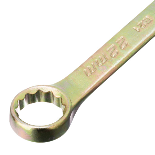 Ключ комбинированный, 22 мм, желтый цинк Сибртех купить в Москве с доставкой по всей России | ProtosMarket.ru