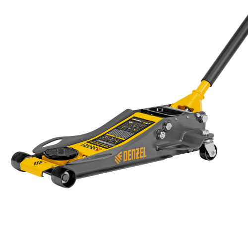 Домкрат гидравлический подкатной, 3 т, 75-500 мм, быстрый подъем, низкий подхват, проф. Denzel по ценам производителя в Казани с доставкой по всей России