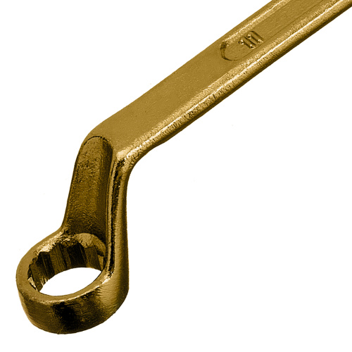 Ключ накидной, 10 х 11 мм, желтый цинк Сибртех по ценам производителя в Казани с доставкой по всей России