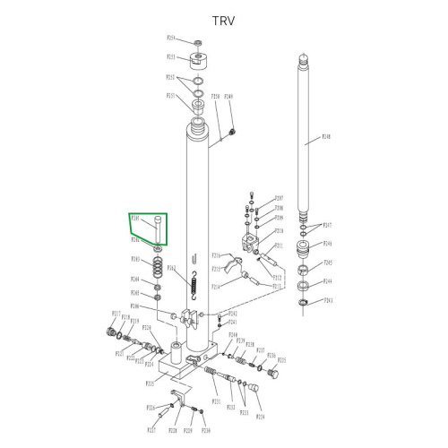 Шток нагнетательный гидроузла для TRV1020 по ценам производителя в Казани с доставкой по всей России