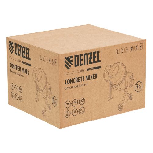 Бетоносмеситель B-125, 550 Вт, 130 л Denzel купить в Москве с доставкой по всей России | ProtosMarket.ru