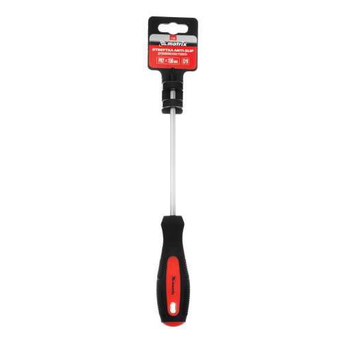 Отвертка Anti-Slip, PH2 х 150 мм, CrV, двухкомпонентная рукоятка Matrix купить в Москве с доставкой по всей России | ProtosMarket.ru