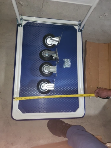 Тележка платформенная 150 кг TOR PH150 (740х480) со складной ручкой (резиновые колеса 100 мм) по ценам производителя в Казани с доставкой по всей России