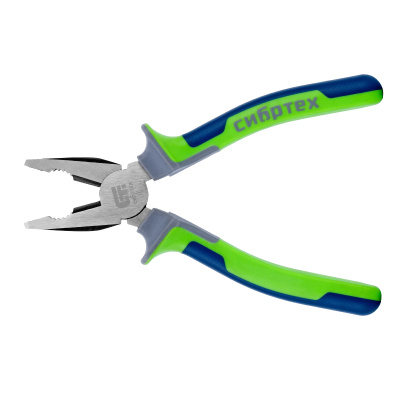 Плоскогубцы комбинированные, 200 мм, фосфатирование, трехкомпонентные рукоятки Сибртех купить в Москве с доставкой по всей России | ProtosMarket.ru