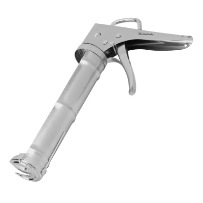 Пистолет для герметика, 310 мл, "полуоткрытый", хромированный, зубчатый шток 7 мм Matrix купить в Москве с доставкой по всей России | ProtosMarket.ru