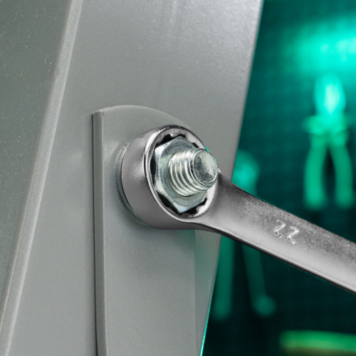 Ключ комбинированный, 22 мм, CrV, матовый хром Stels купить в Москве с доставкой по всей России | ProtosMarket.ru