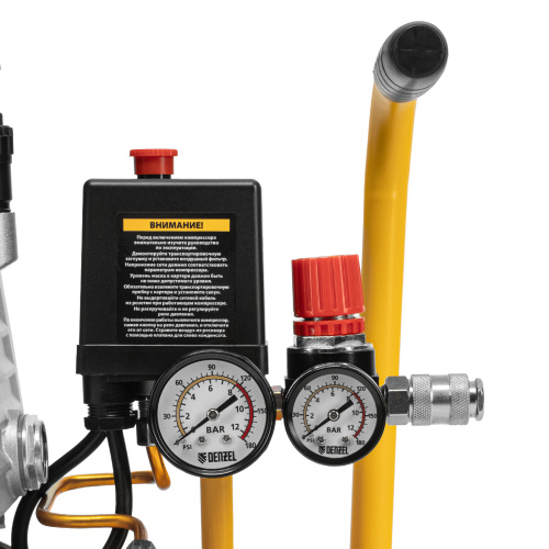 Компрессор воздушный DC1500/24, прямой привод, 1.5 кВт, 24 литра, 220 л/мин Denzel по ценам производителя в Казани с доставкой по всей России