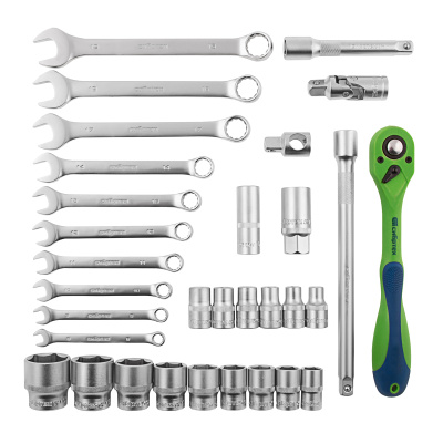 Набор инструментов 32 предмета, CrV, 1/2" Сибртех купить в Москве с доставкой по всей России | ProtosMarket.ru