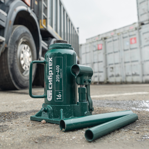 Домкрат гидравлический бутылочный, 16 т, 205-400 мм Сибртех купить в Москве с доставкой по всей России | ProtosMarket.ru