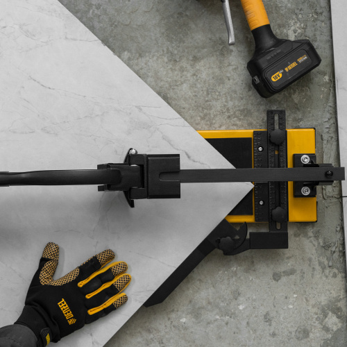 Плиткорез рельсовый 1000х16мм, каретка на подш., стальная станина, усил. рукоятка-пенал Denzel по ценам производителя в Казани с доставкой по всей России