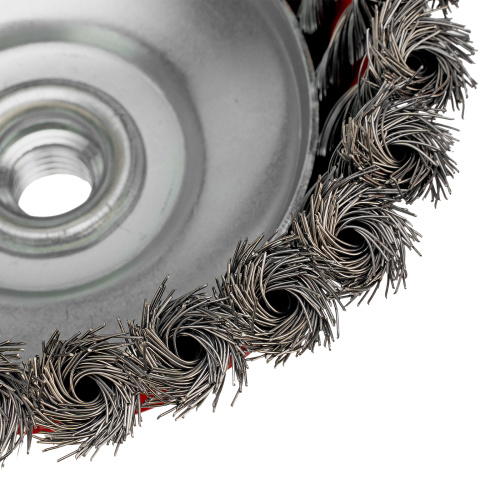 Щетка для УШМ, 125 мм, М14, "чашка", крученая проволока 0.35 мм Matrix по ценам производителя в Казани с доставкой по всей России